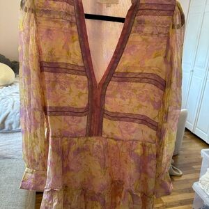 Pink long sleeve dress